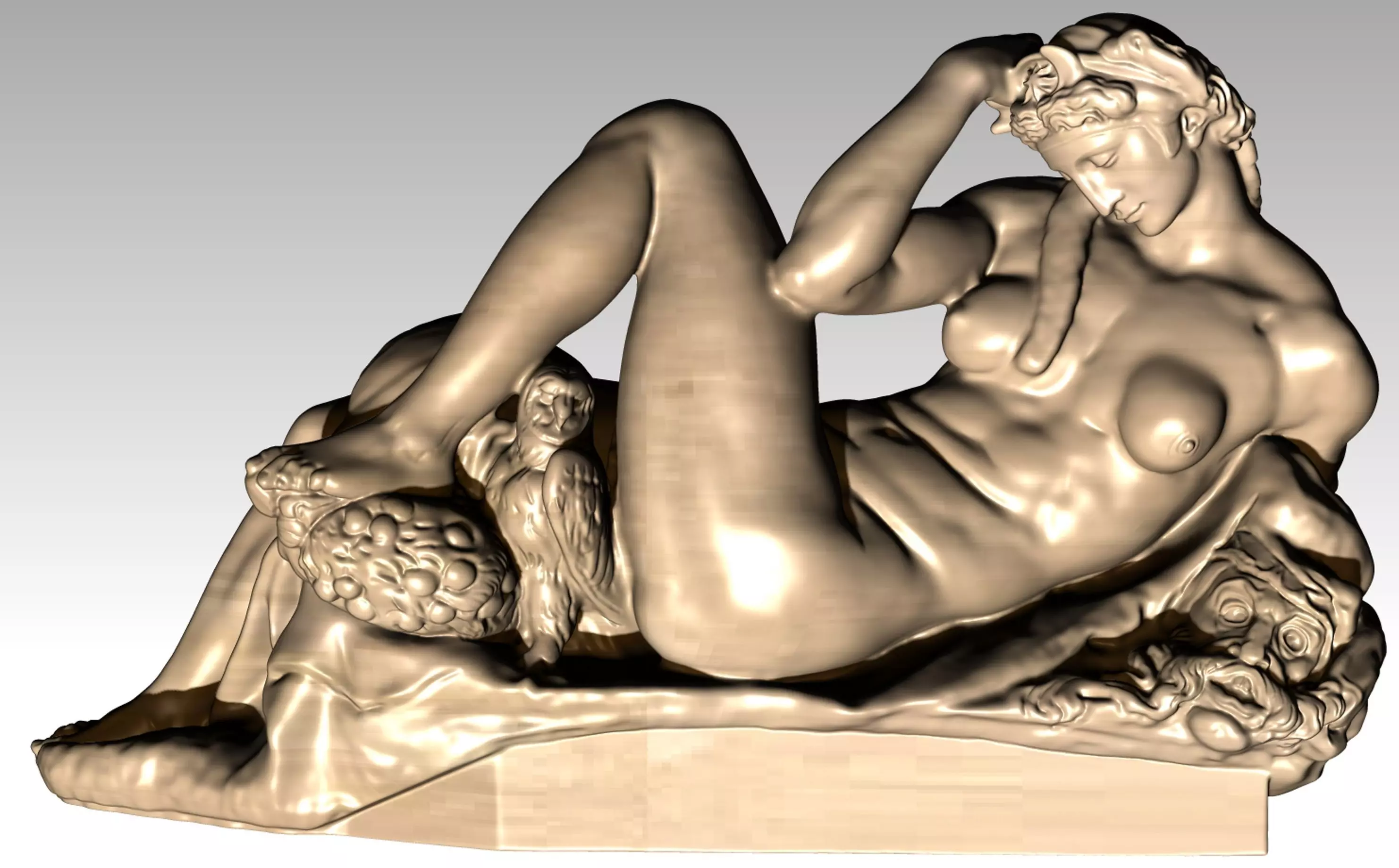 michelangelo night 3D print model_0