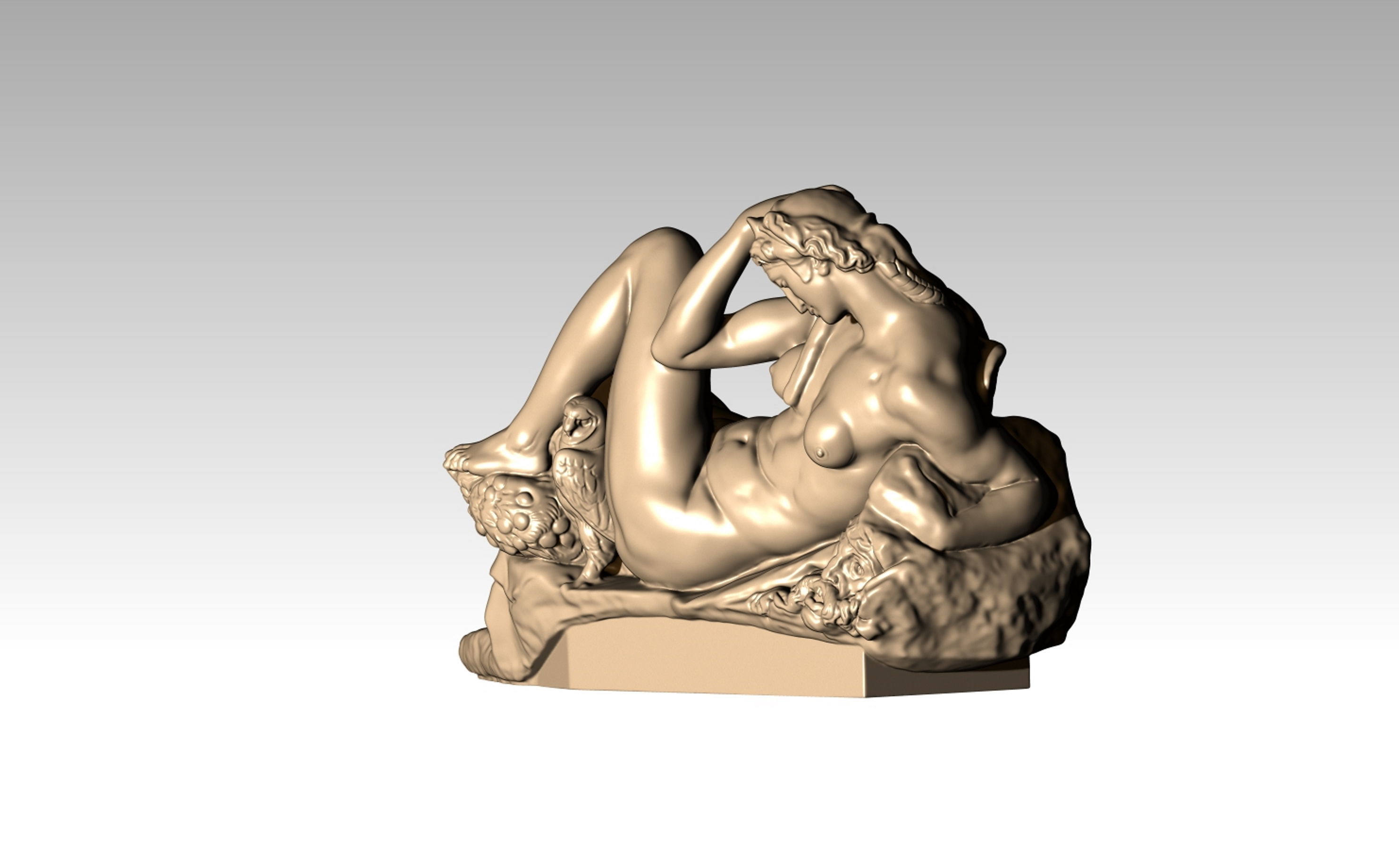 michelangelo night 3D print model_16
