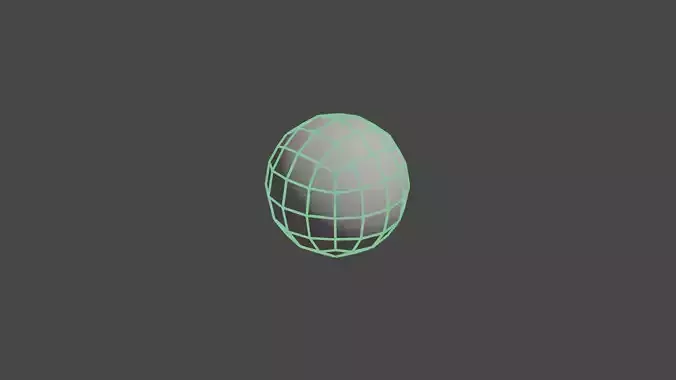 Quad Sphere Free low-poly 3D model