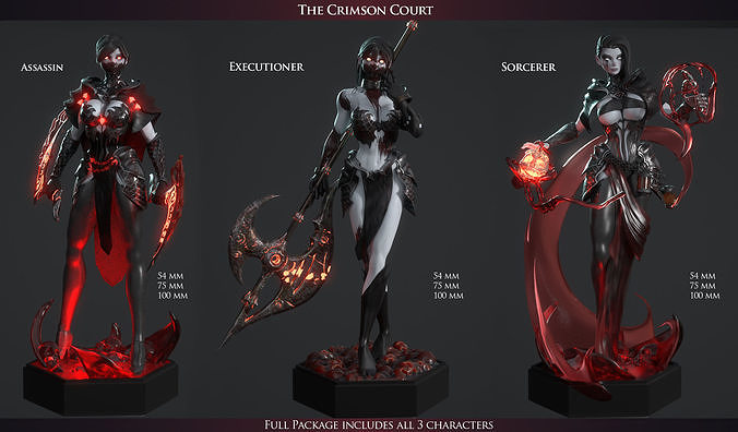 The crimson court Full Package 3D print model