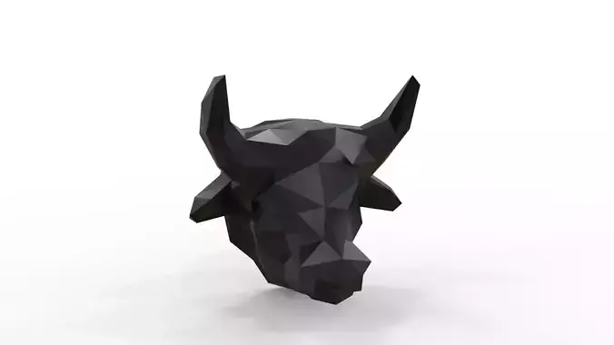 Animal Polygon Bull 3D print model