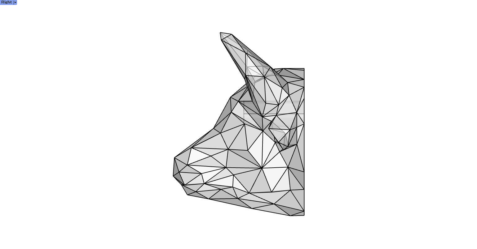 Animal Polygon Bull 3D print model_10
