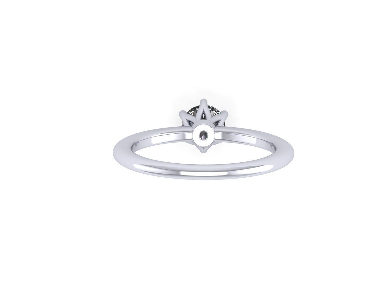 Solitaire Rings 3D print model 3D print model_7