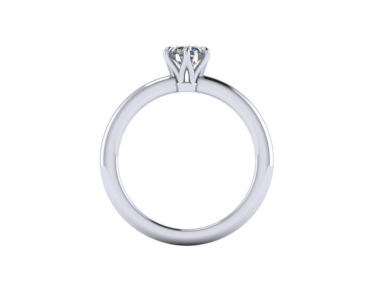 Solitaire Rings 3D print model 3D print model_5