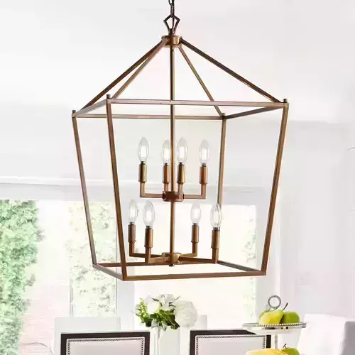 Maggiemae Light Lantern Geometric Chandelier - 3 Colour