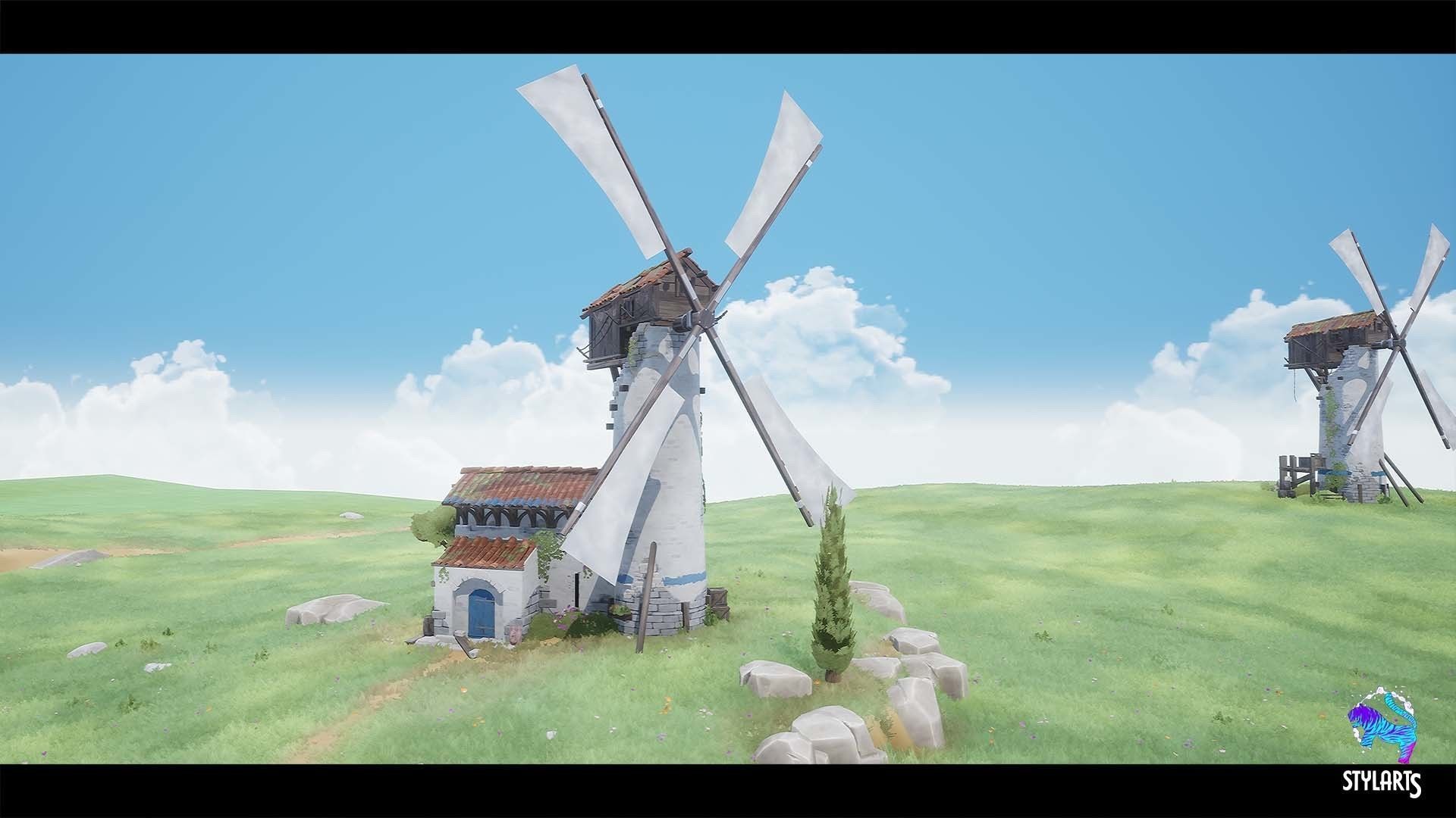 Stylized Fantasy Provencal Low-poly 3D model_13