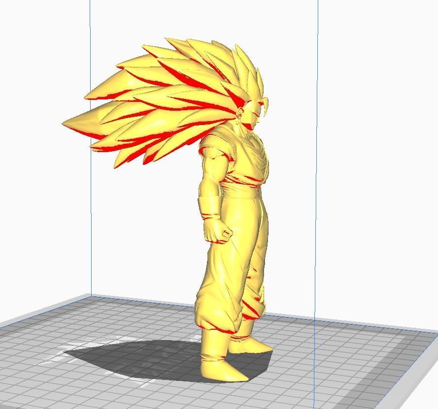 Vegito SSJ3 3D Model 3D print model_2