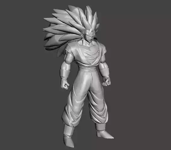 Vegito SSJ3 3D Model 3D print model