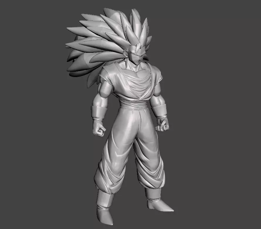 Vegito SSJ3 3D Model 3D print model_0