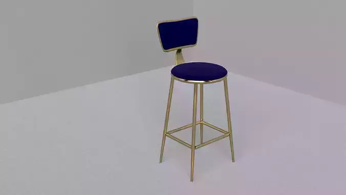 Ber Ba Chair 2021 3d model  for bar counter 