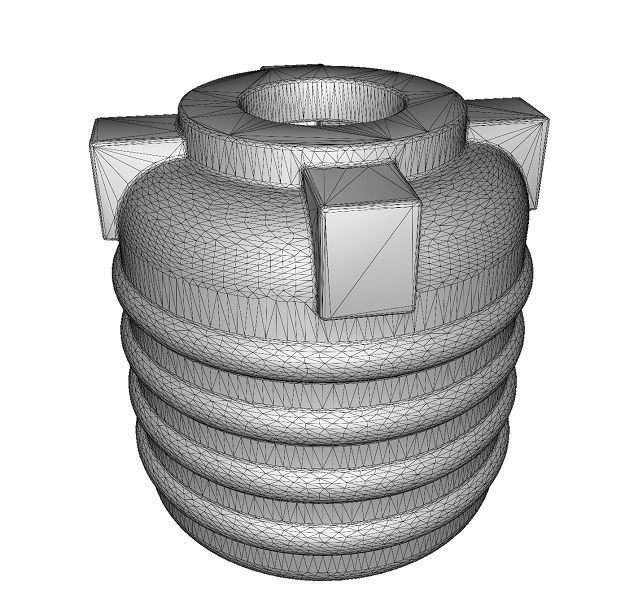 Spectacular Water Tank Low-poly 3D model_3