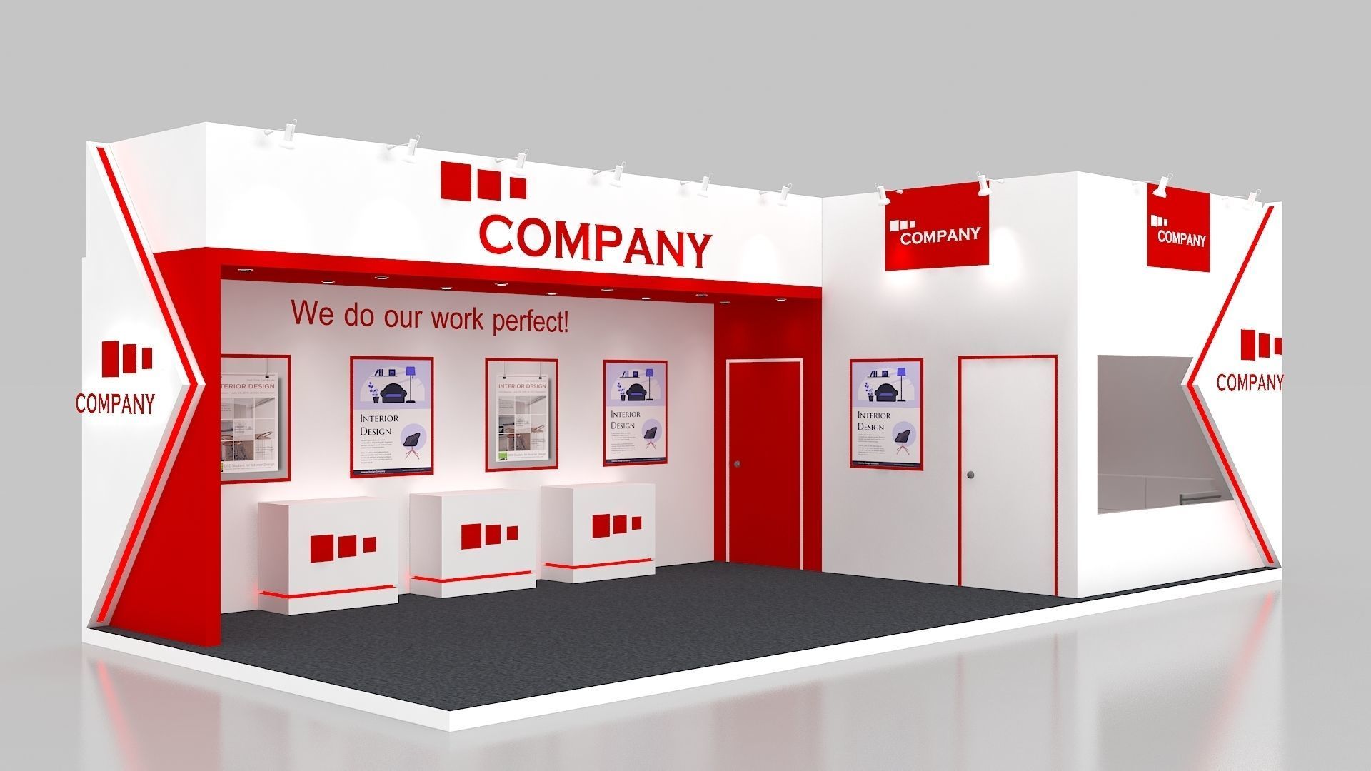 Exhibition Stall Design 36Sqmt 3D print model_2