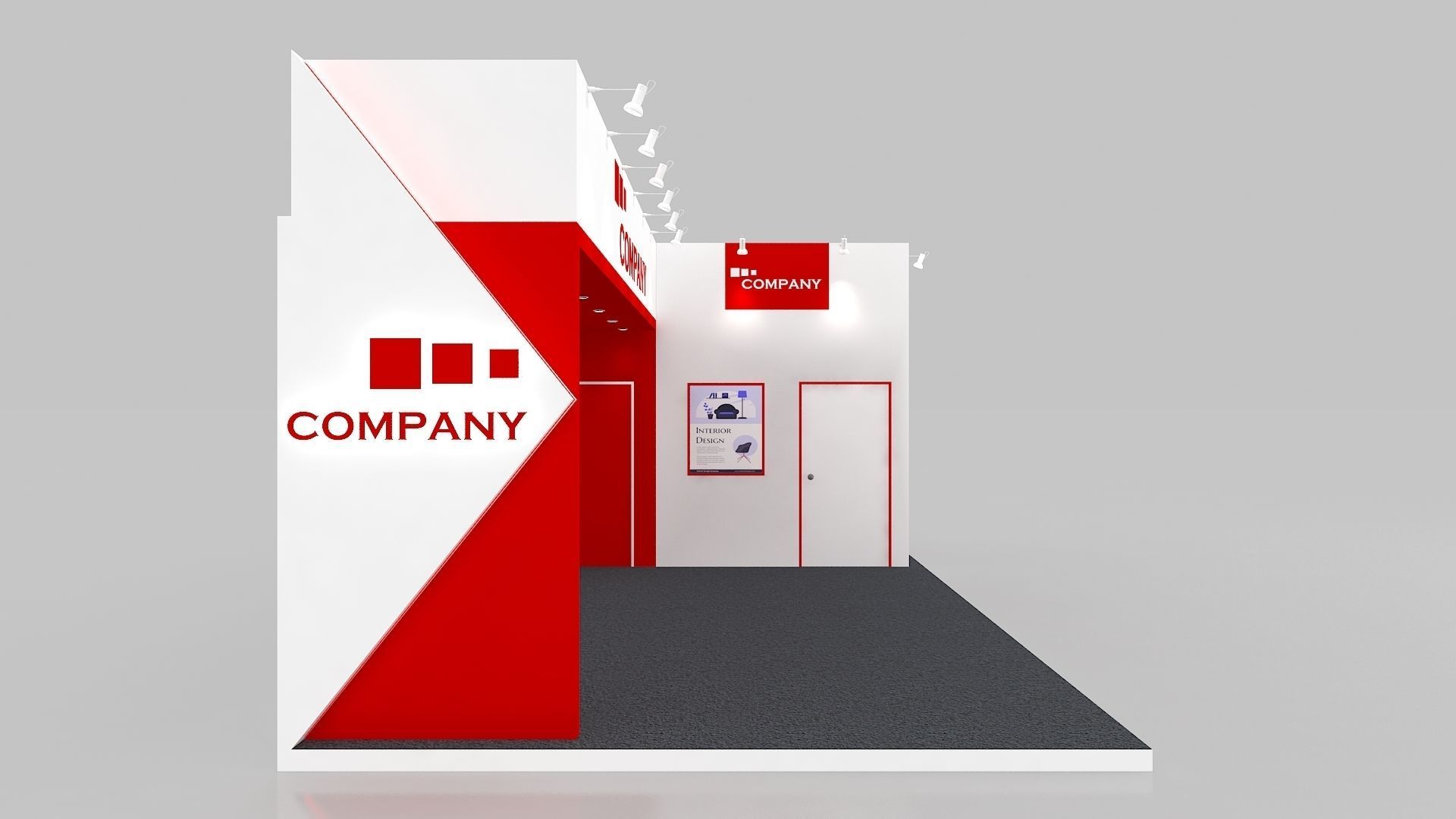 Exhibition Stall Design 36Sqmt 3D print model_1