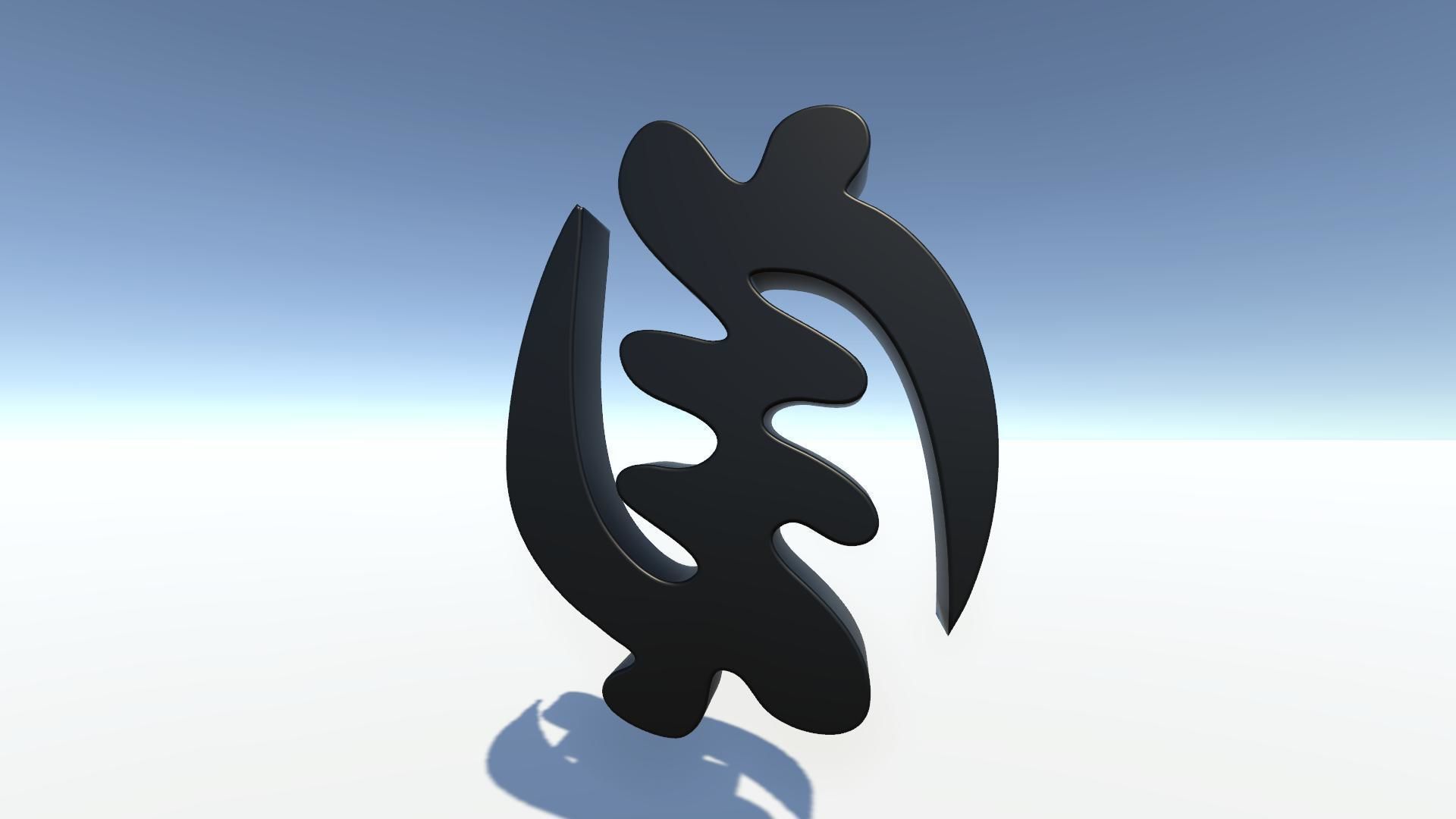 121 Adinkra Symbols - West African Symbols 121 Symbols 3D FBX 3D model_3