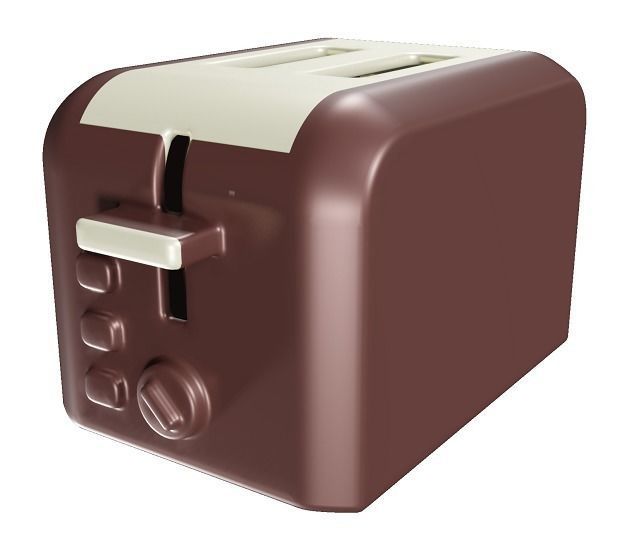 Spectacular Toaster Low-poly 3D model_1