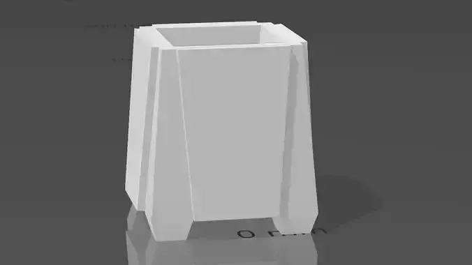 cute pot with or without face for storing stuff  3D print model
