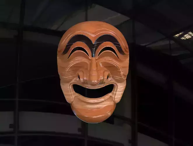 Korean Hahoetal mask 3D model