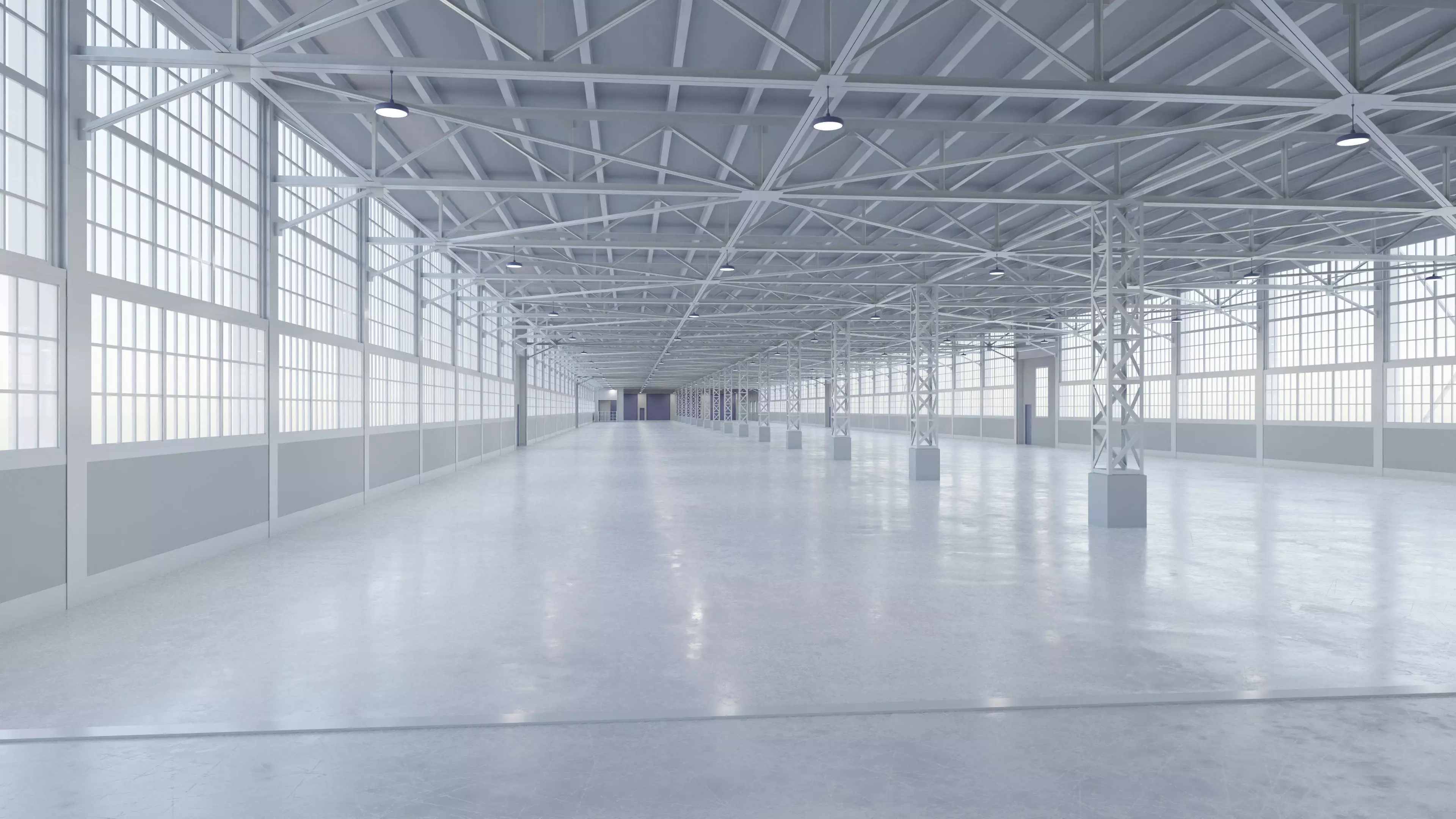 Industrial Warehouse Interior 15 Low-poly 3D model