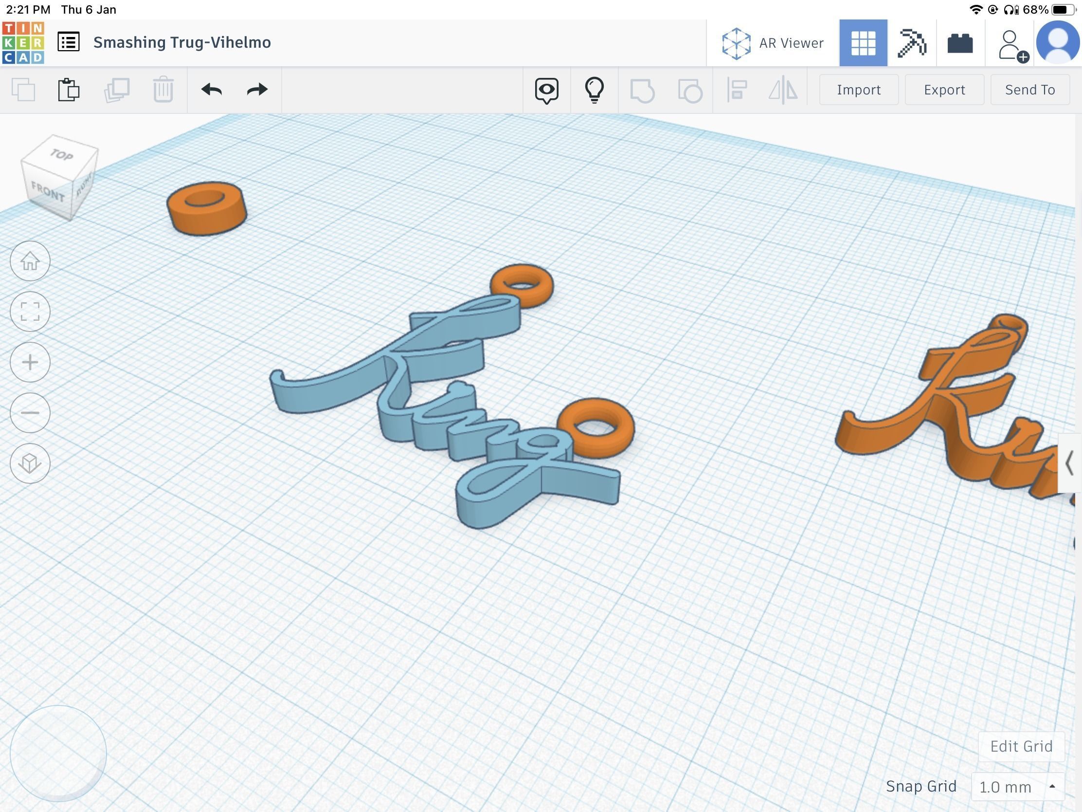 King pendant stl file 3D print model_11