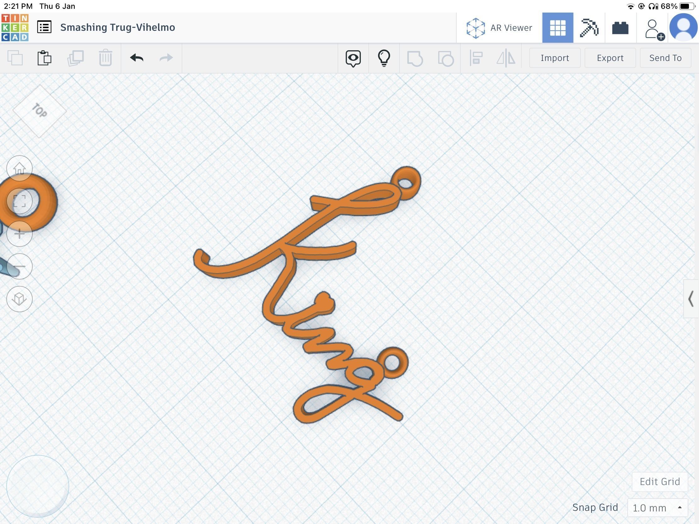 King pendant stl file 3D print model_5