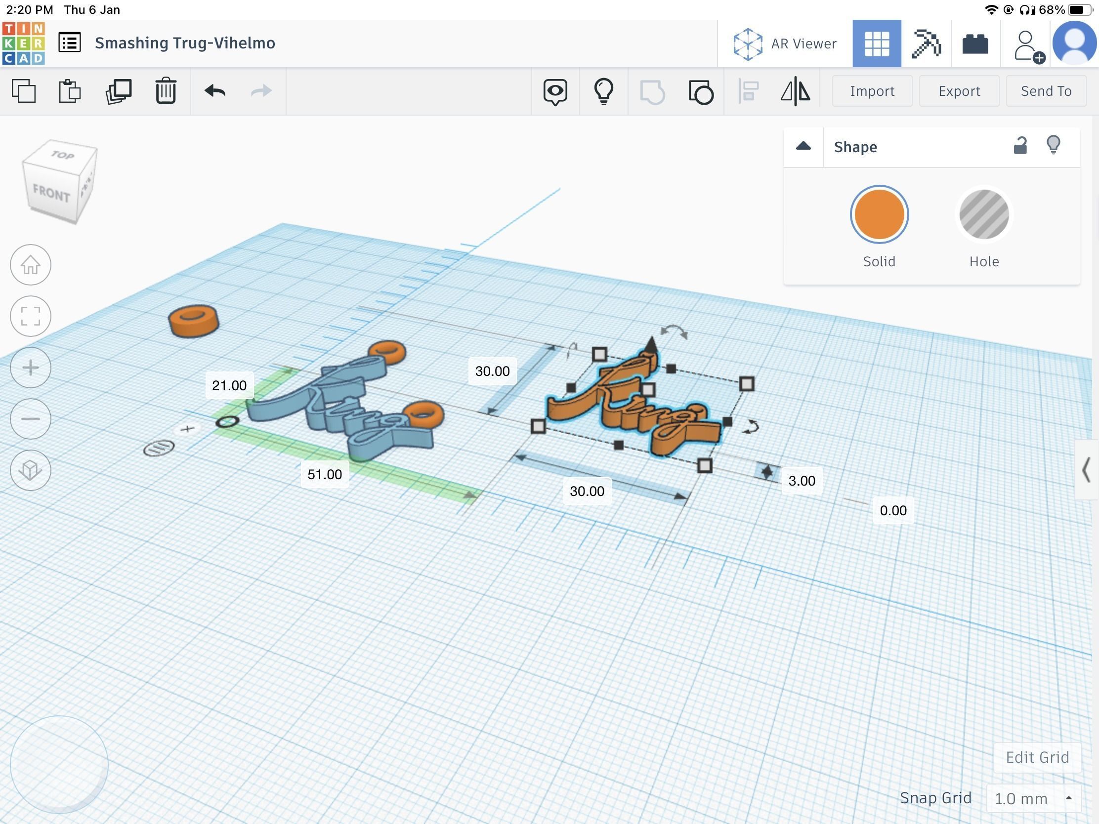 King pendant stl file 3D print model_9