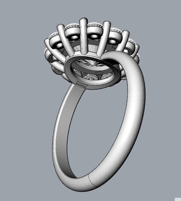 Princess Diana and Kate Middleton Ring - 8x10 Version 3D print model_3