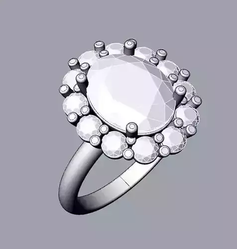 Princess Diana and Kate Middleton Ring - 8x10 Version