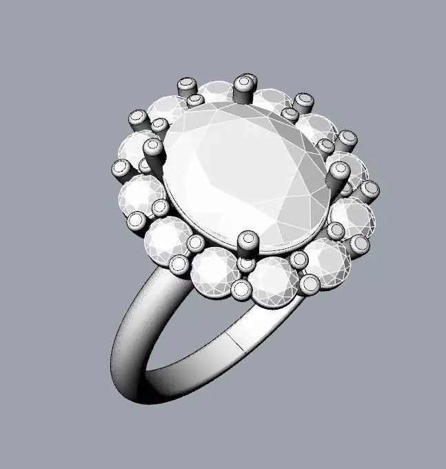 Princess Diana and Kate Middleton Ring - 8x10 Version 3D print model_0