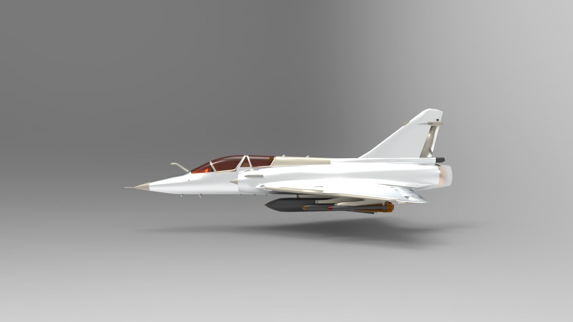 dessault mirage 2000 1 3D model_4