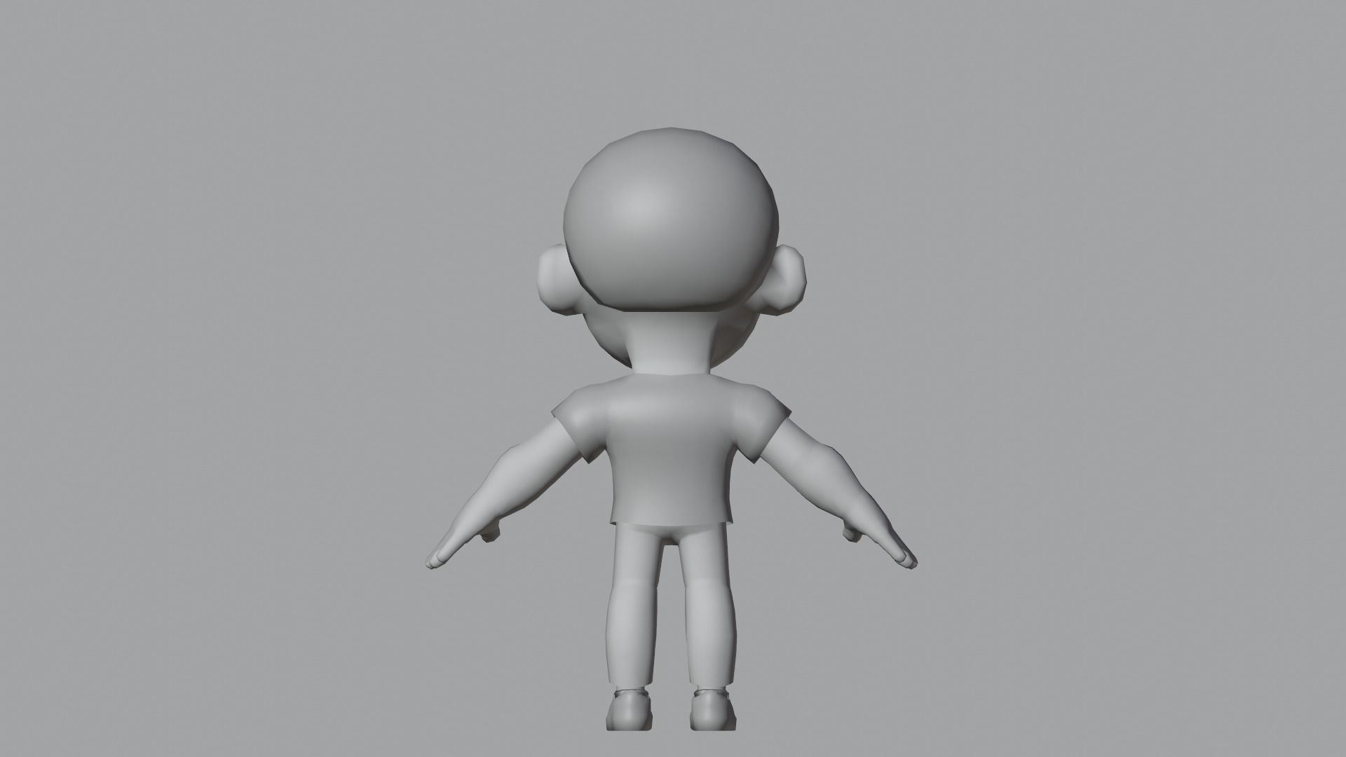 Simple Man Low Poly Low-poly 3D model_15