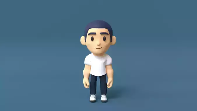 Simple Man Low Poly