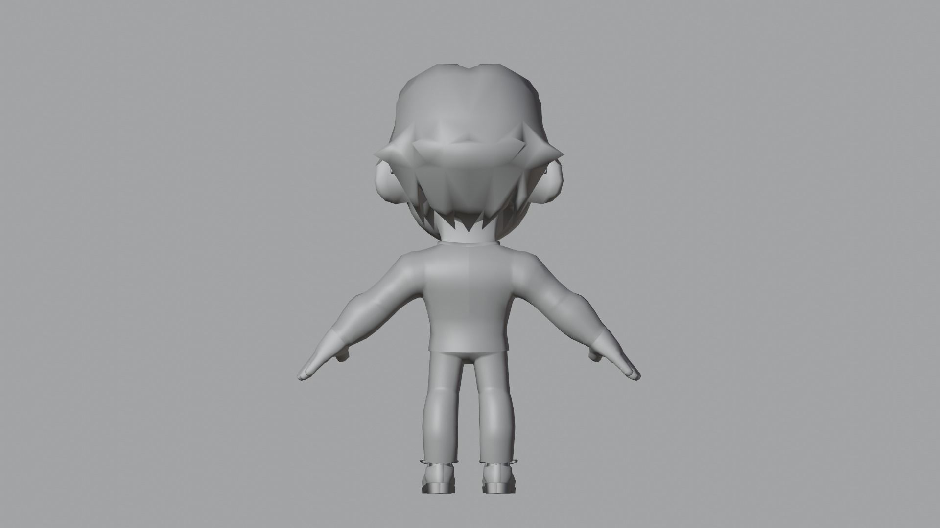 Suit Man Low Poly Low-poly 3D model_15