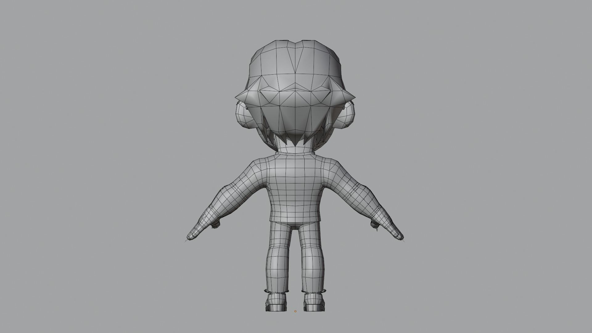 Suit Man Low Poly Low-poly 3D model_19