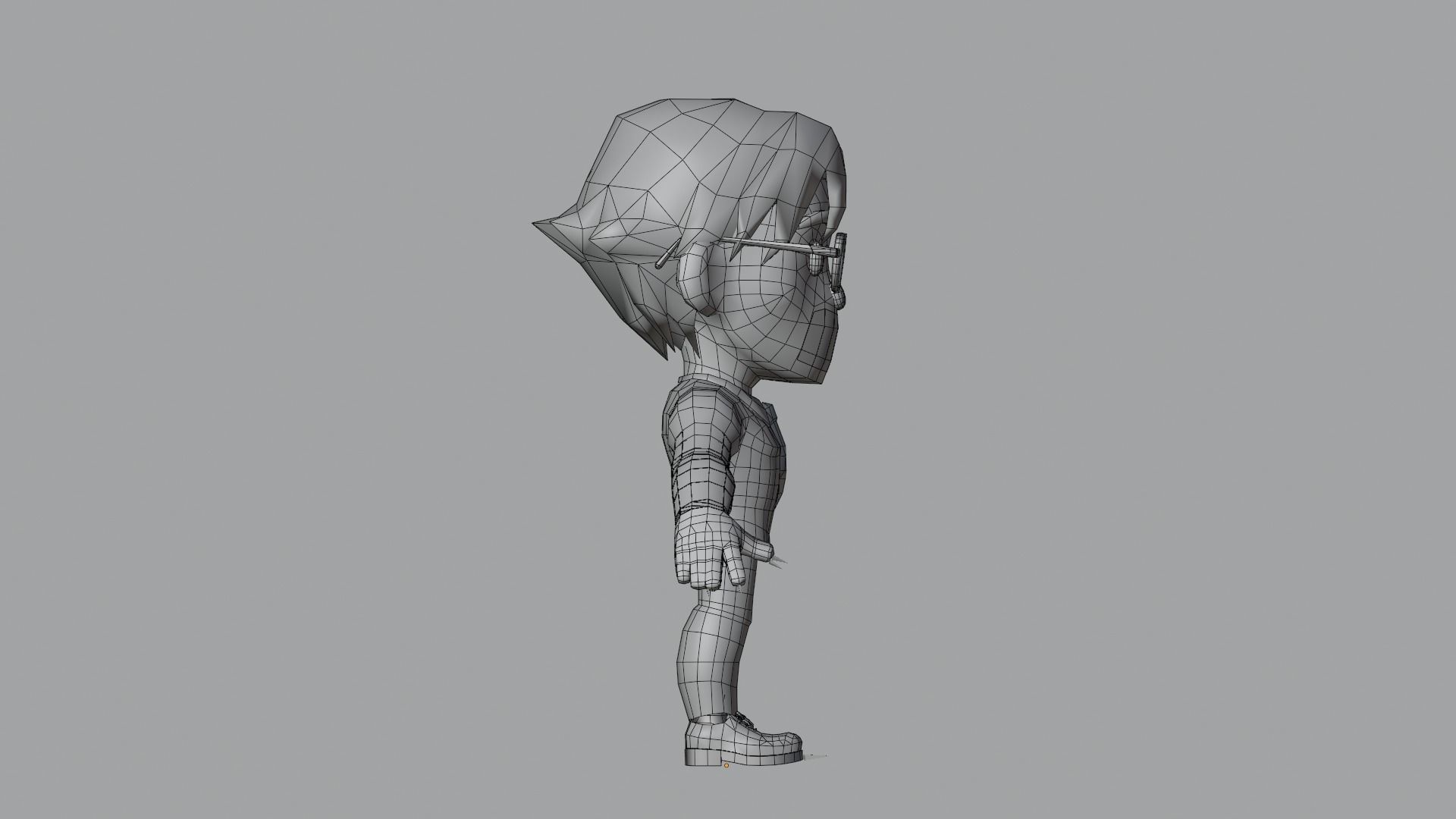 Suit Man Low Poly Low-poly 3D model_18