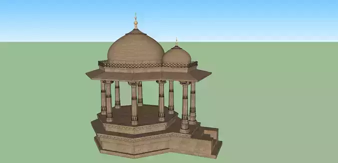 indian jodhpuri stone chatri temple