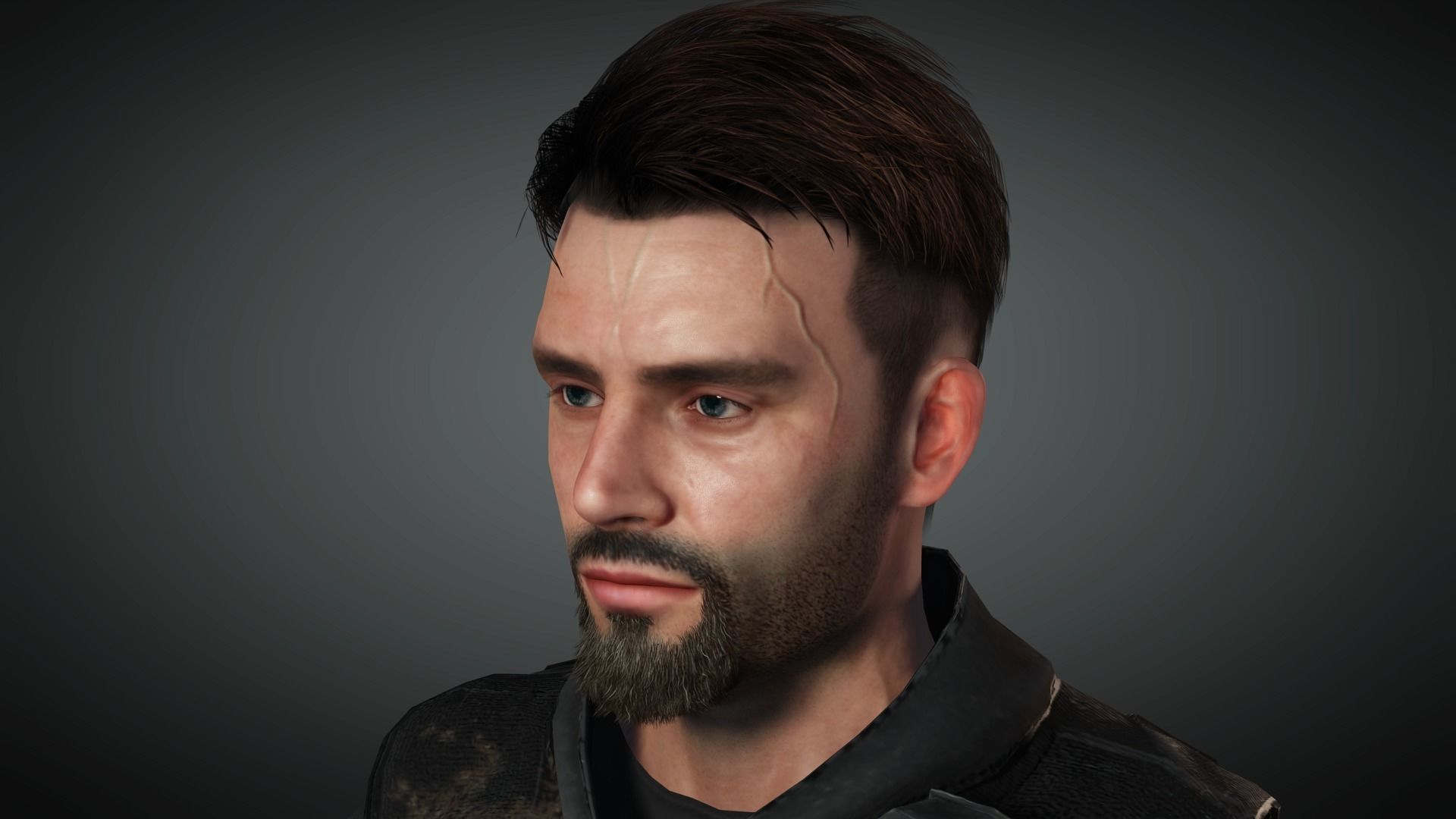 AAA Military Male Character 03 Low-poly 3D model_21