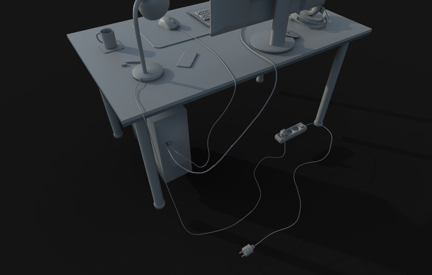 12 Desktop Game Assets Low-poly 3D model_2