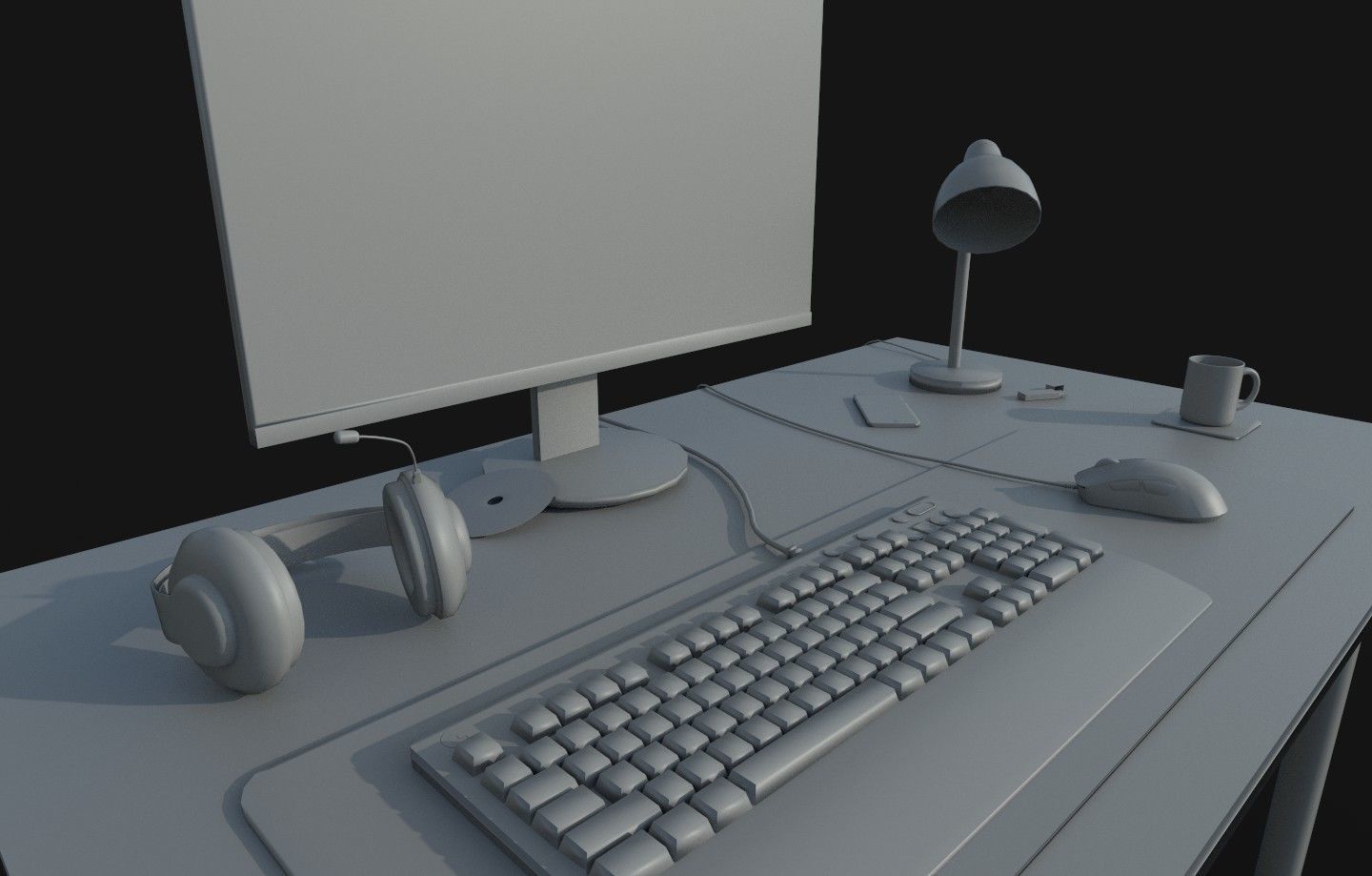 12 Desktop Game Assets Low-poly 3D model_1