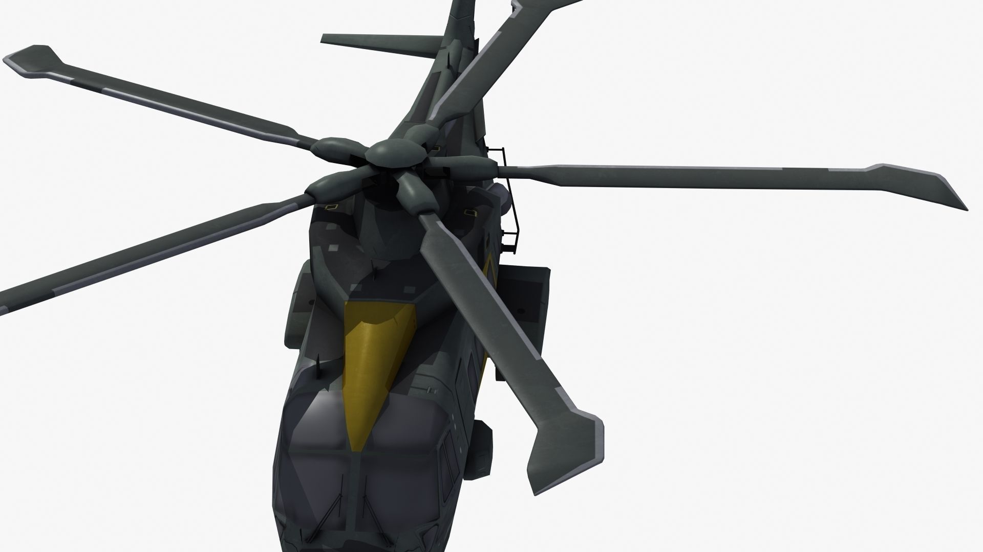 AW101 Merlin Rescue LD1 Low-poly 3D model_21