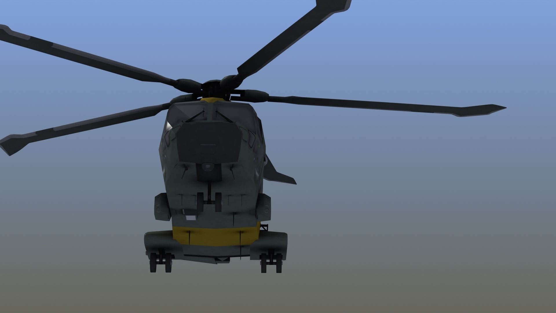 AW101 Merlin Rescue LD1 Low-poly 3D model_16