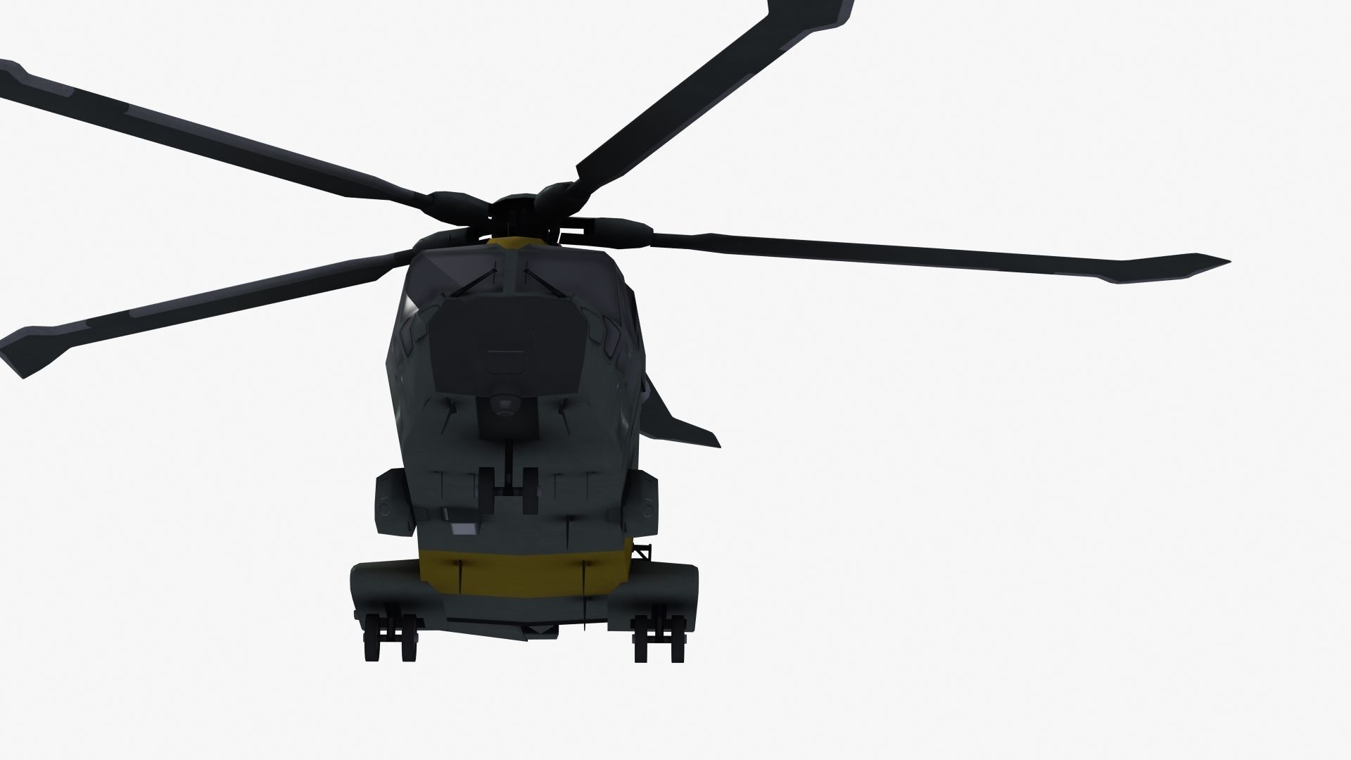 AW101 Merlin Rescue LD1 Low-poly 3D model_36