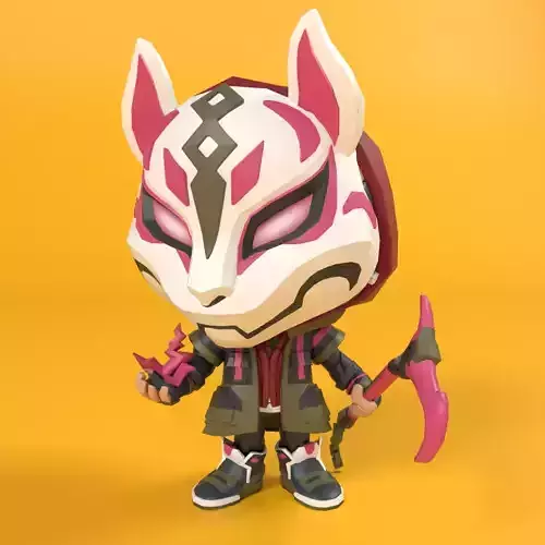 drift fortnite pop funko Low-poly 3D model