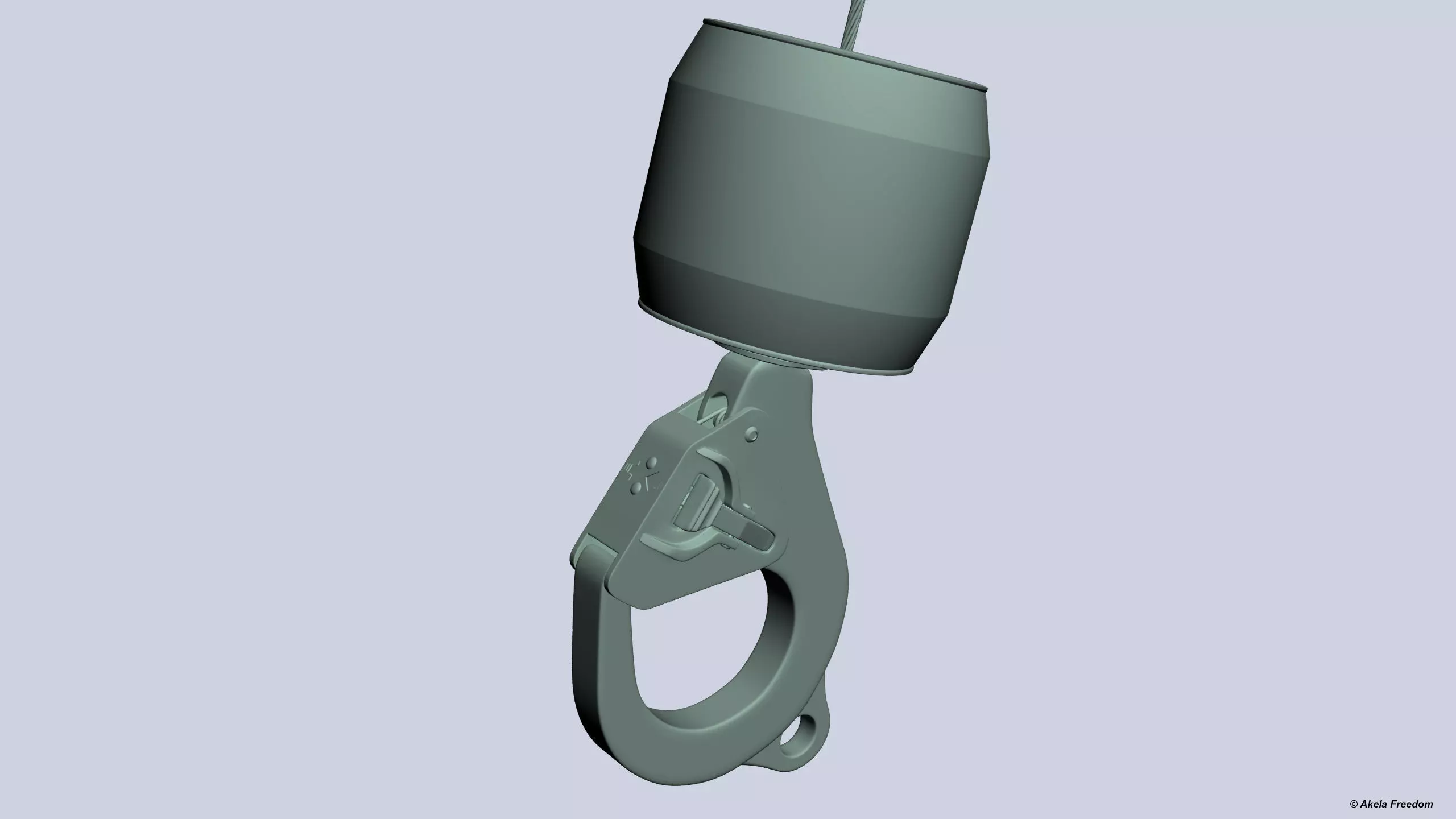 Hook for Hoist for Helicopter 3D print model_0