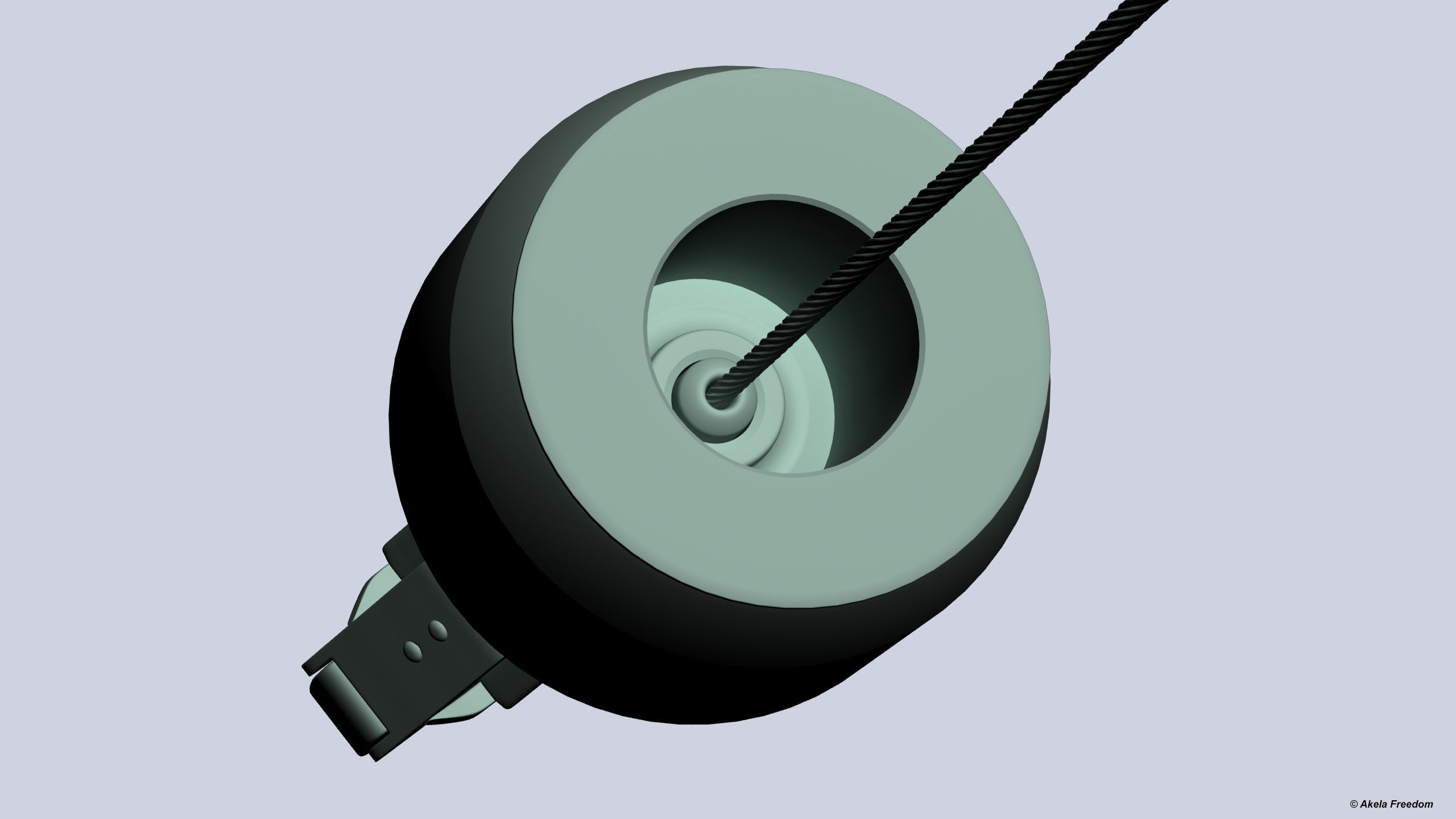 Hook for Hoist for Helicopter 3D print model_3