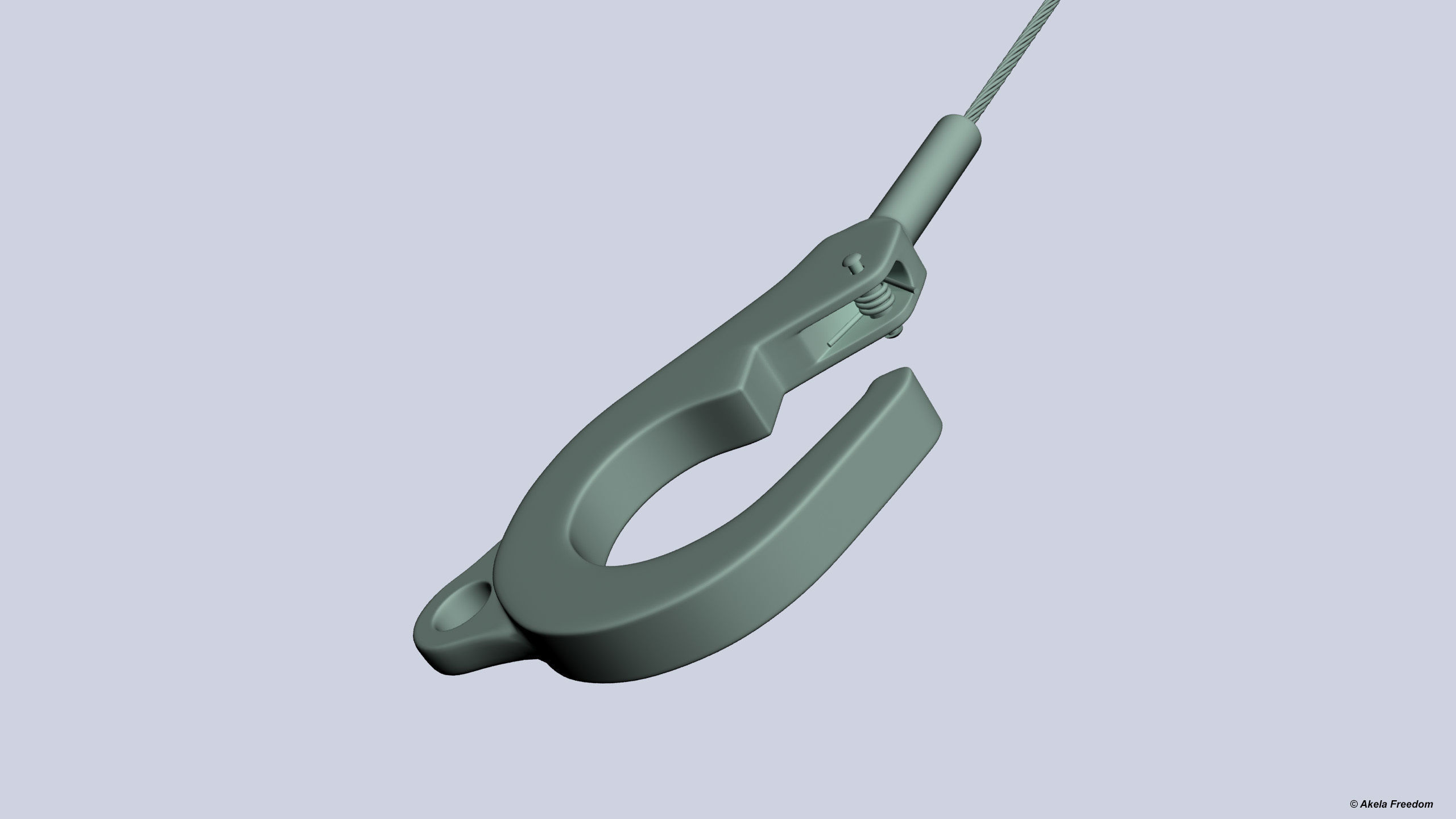 Hook for Hoist for Helicopter 3D print model_5