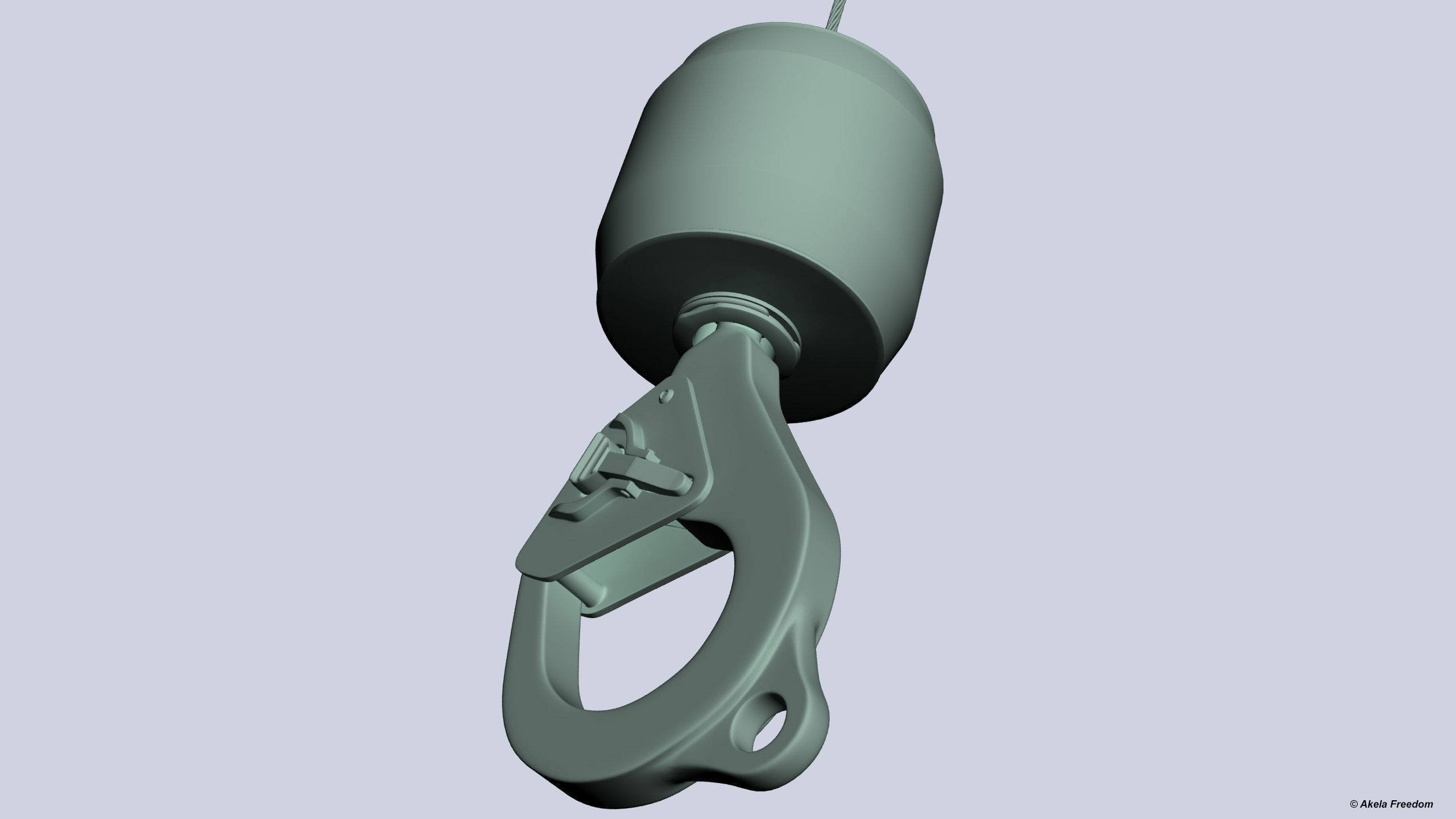 Hook for Hoist for Helicopter 3D print model_1