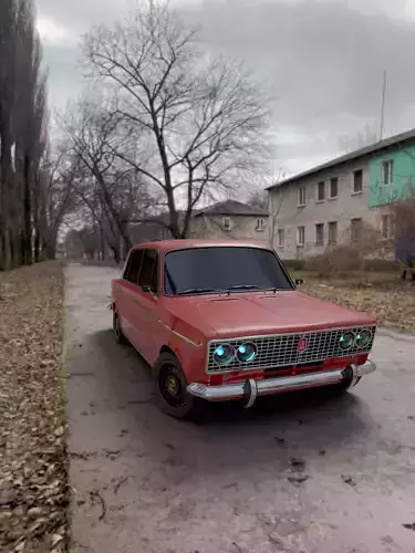 Old Soviet Car Set  vaz 2106 3D model