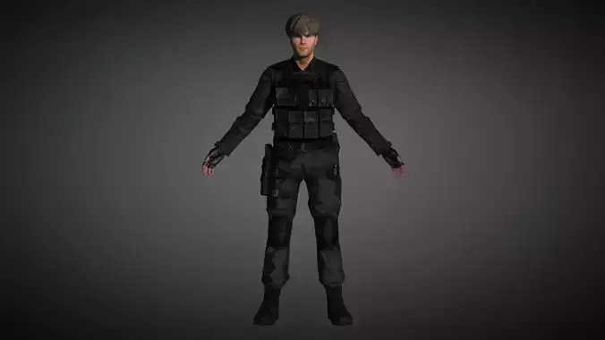 AAA Military Male Character 04