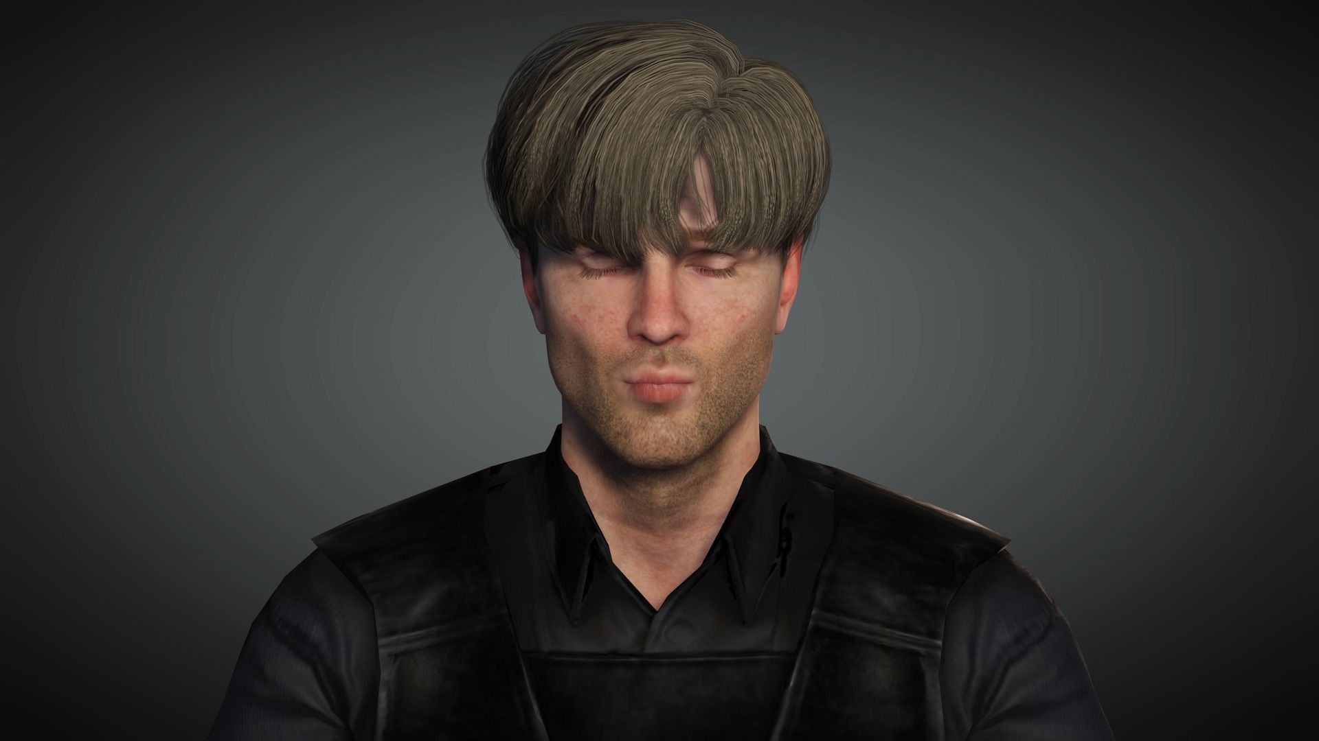 AAA Military Male Character 04 Low-poly 3D model_16