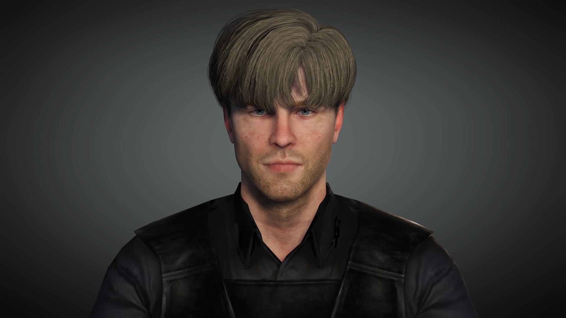 AAA Military Male Character 04 Low-poly 3D model_11